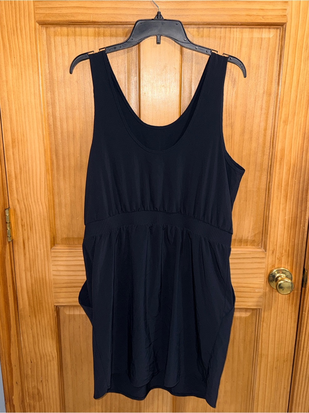 all in motion Black Sleeveless Drawstring Athletic Mini Dress-XL-EC - Picture 8 of 10